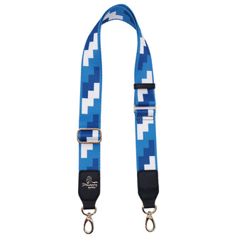 ADJUSTABLE STYLISH MOTIF BAG STRAP - S, NAVY BLUE